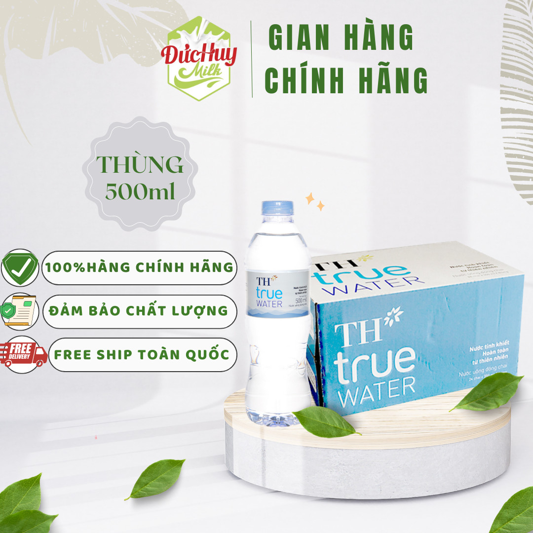 Nước suối TH True Water chai 500ml / 1500ml