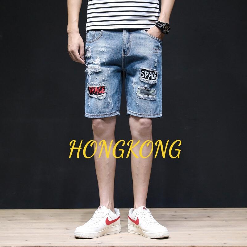 QUẦN SHORT LỬNG JEAN NAM CHẤT BÒ THÊU QUẢNG CHÂU CAO CẤP SÀNH ĐIỆU SOÁI KA HK-190 HONGKONG FASHION