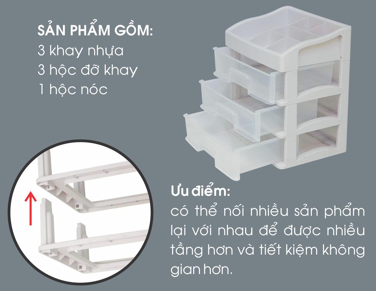 [HCM]Kệ mỹ phẩm 4 tầng Tashuan Ts-5338