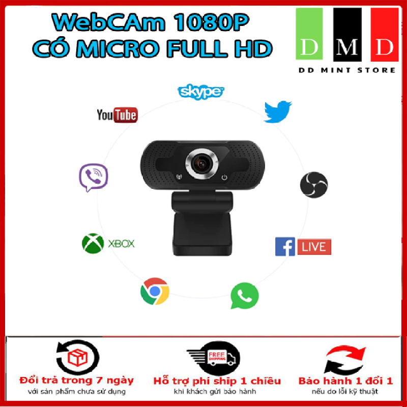 Bảng giá Webcam HD 1080P - Webcam Máy Tính Mini PC Camera Web Với Phích Cắm USB Camera Xoay Để Phát Sóng Trực Tiếp Cuộc Gọi Video Công Việc Hội Nghị , Học Online , Trò Chuyện Trực Tuyến. Bảo Hành 6 tháng. Phong Vũ