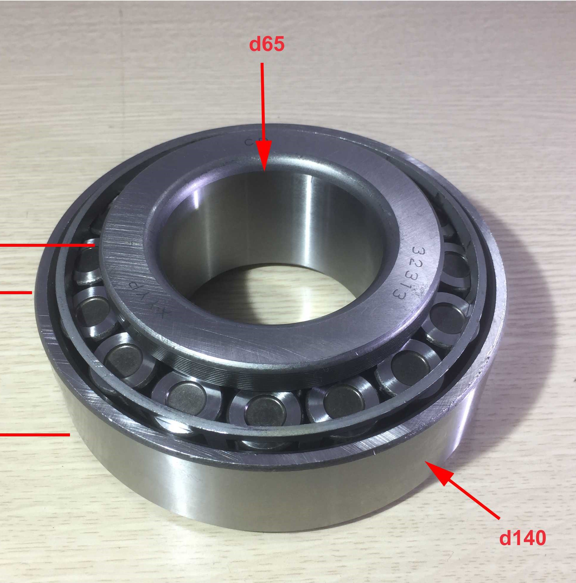 Vòng bi xe tải (bạc đạn bánh), 32313(7613) (kích thước d65*d140*b40, bi côn )