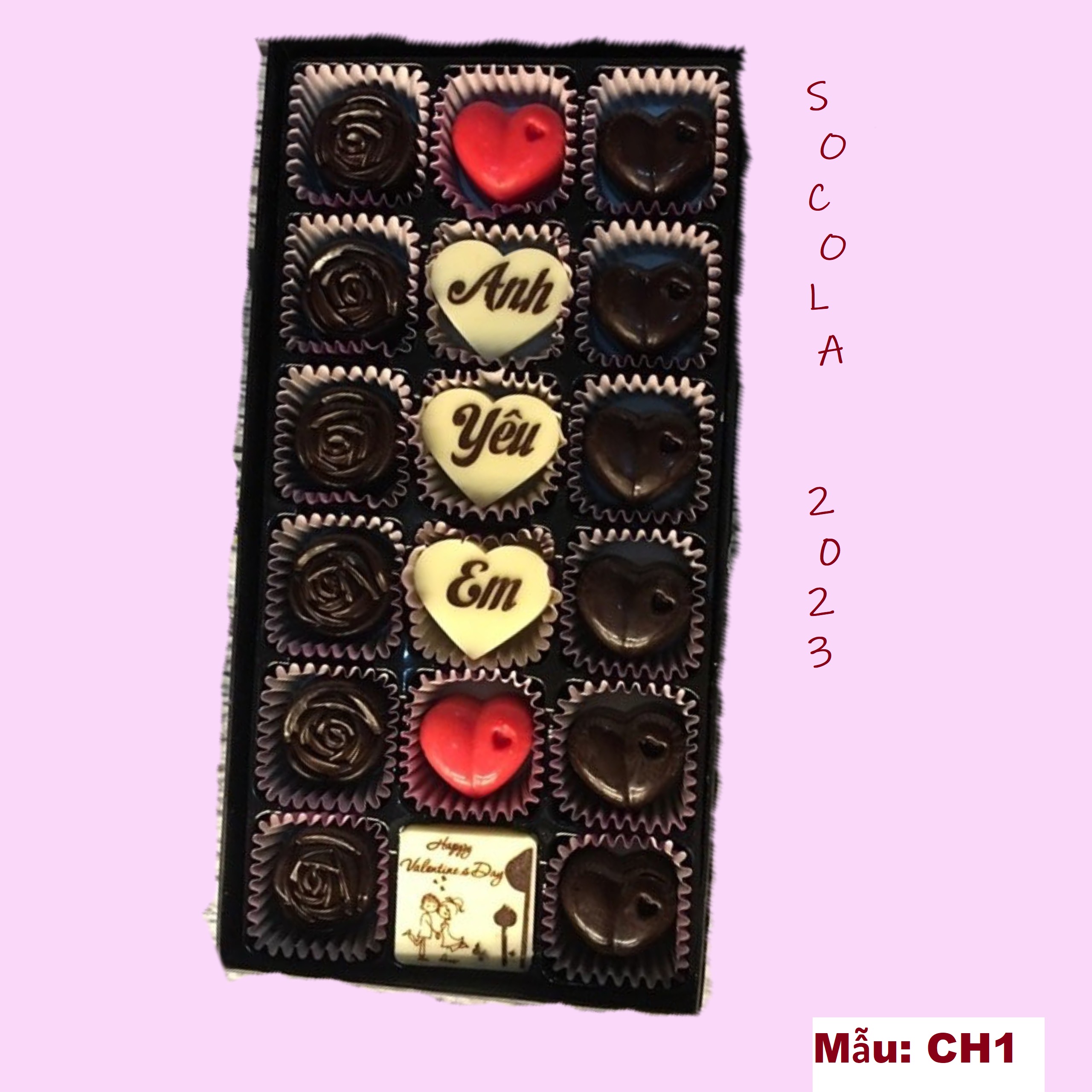 Socola valentine, chocolate valentine 2024