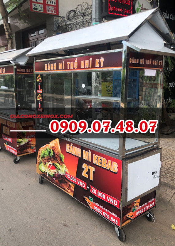 Bảng giá Xe bán bánh mì Thổ Nhĩ Kỳ mái chùa 1M4 Điện máy Pico