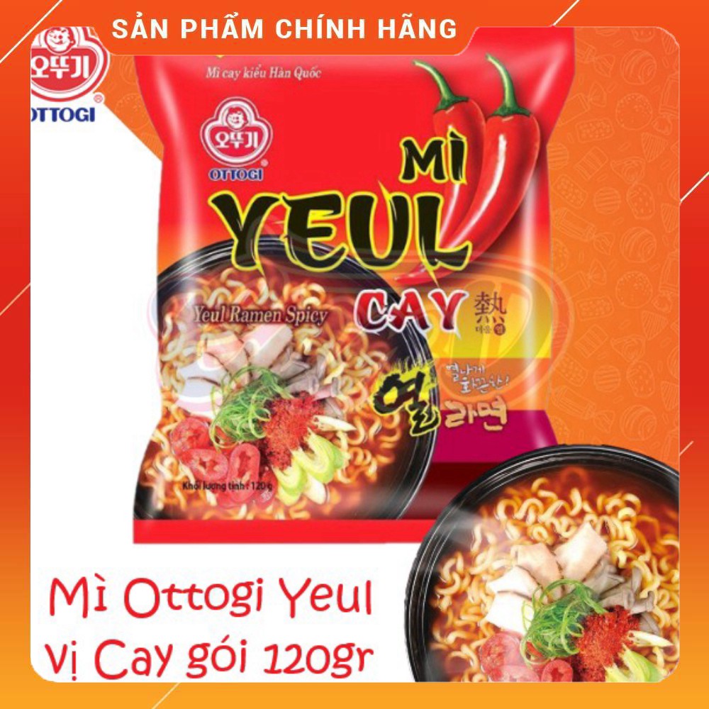 Lốc 5 Gói Mì Yeul Cay Hàn Quốc Ottogi 120gram