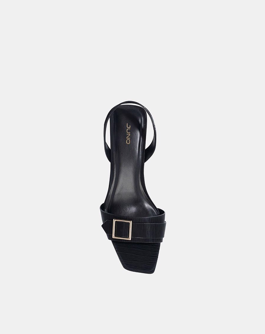 JUNO Giày sandal mũi vuông khóa trang trí SD07044