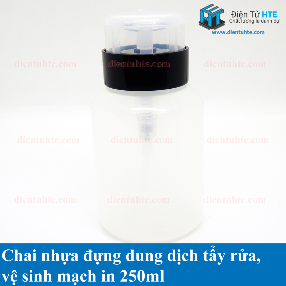 Chai nhựa đựng dung dịch vệ sinh - tẩy rửa mạch in - 250ml