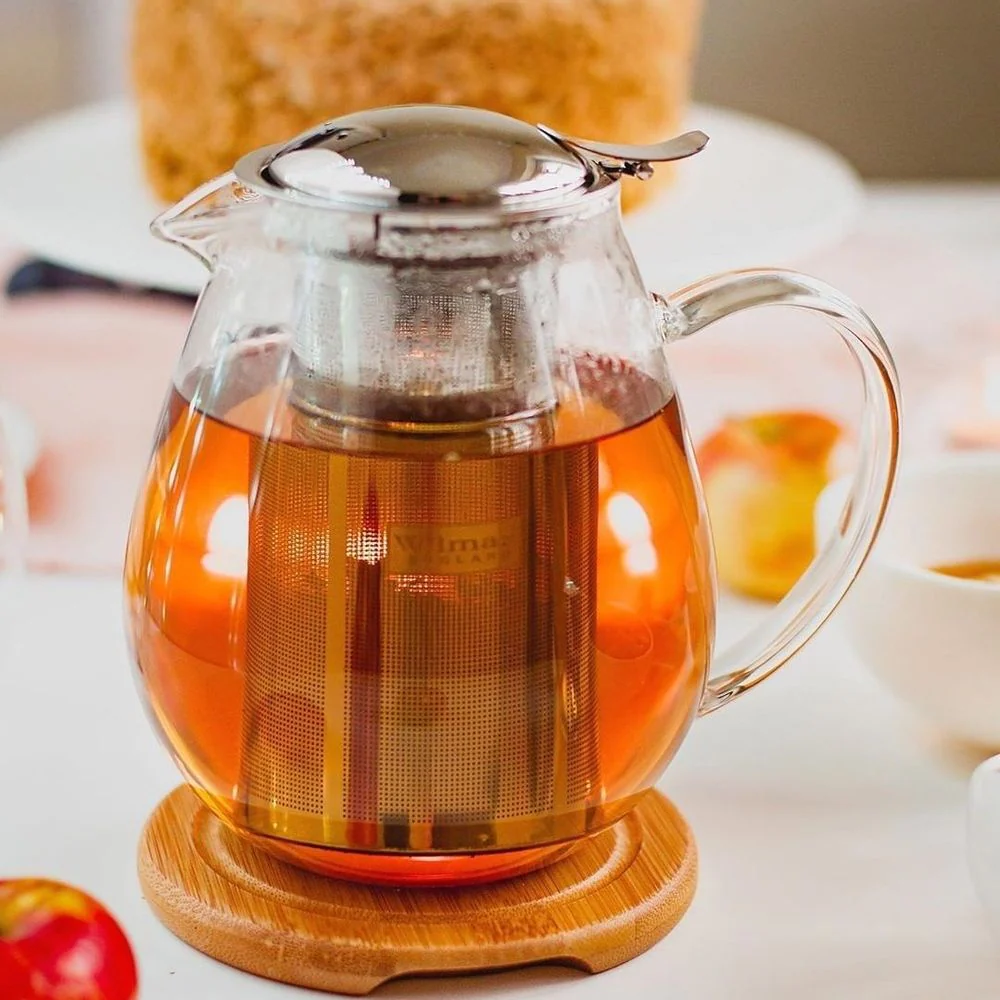 Bình lọc trà thủy tinh Wilmax 0.6L (cao)