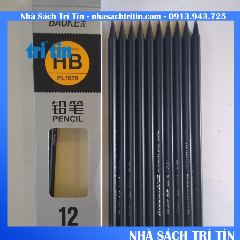 BÚT CHÌ BAOKE  HB THÂN ĐEN CÓ GOM
