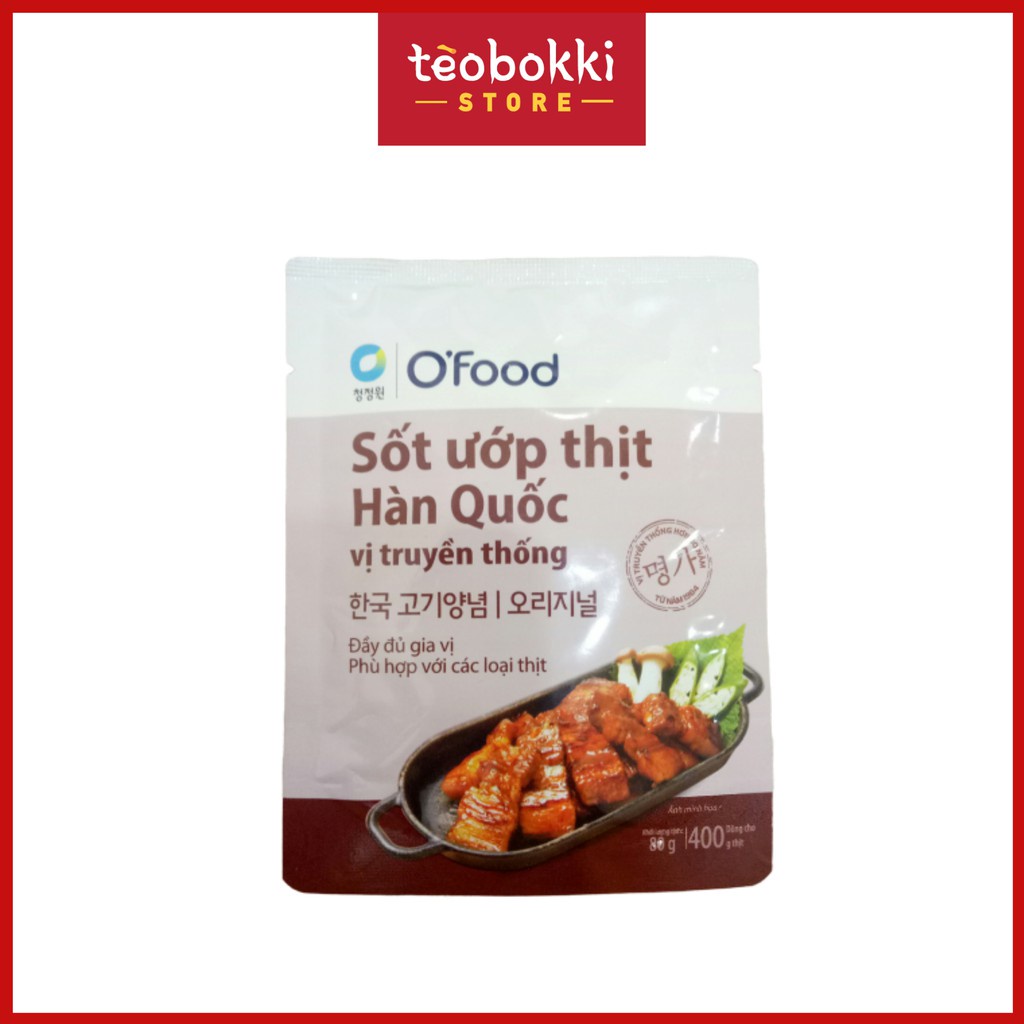 Sốt ướp thịt hàn quốc o'food 80g