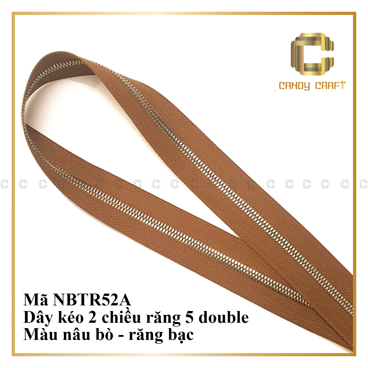 Dây kéo 2 chiều răng 5 (không kèm đầu khóa) - phụ kiện làm túi xách