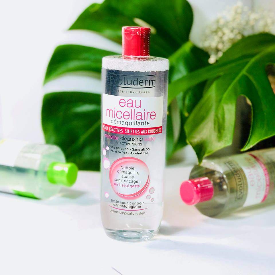( 500 ML ) Nước tẩy trang Evoluderm Eau Micellaire ĐỎ