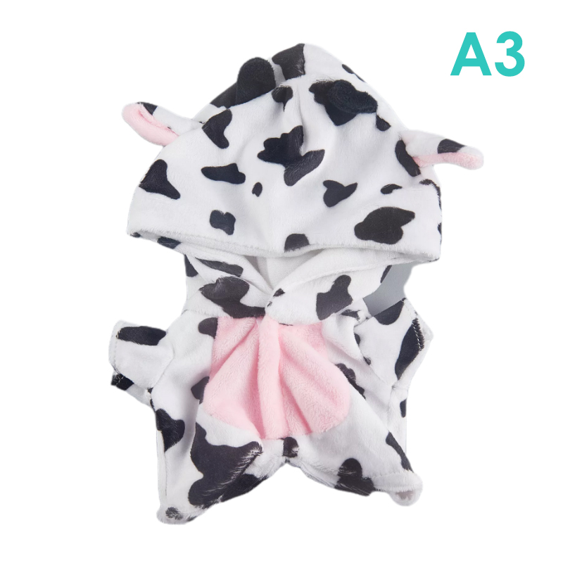 Quần onesie khủng long Bộ đồ búp bê 20cm đồ ngủ quần áo búp bê phụ kiện búp bê