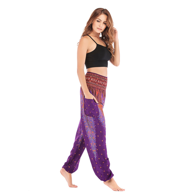 Quần alibaba, yoga, harem, boho mặc nhà, thể thao H00111