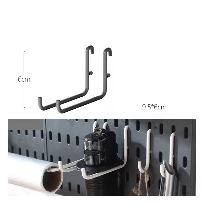 Móc cài bảng pegboard b006 đen bảng cài nb132/nb132 funi decor