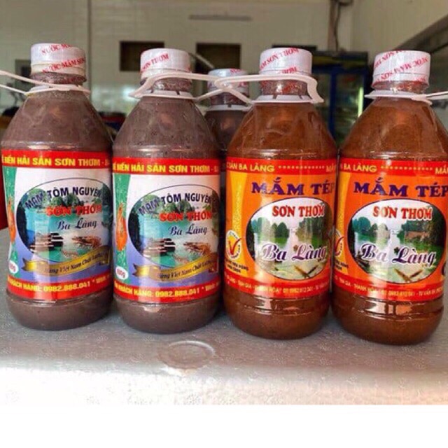 MẮM TÔM MẮM TÉP BA LÀNG THƯƠNG HIỆU SƠN THƠM 500ML