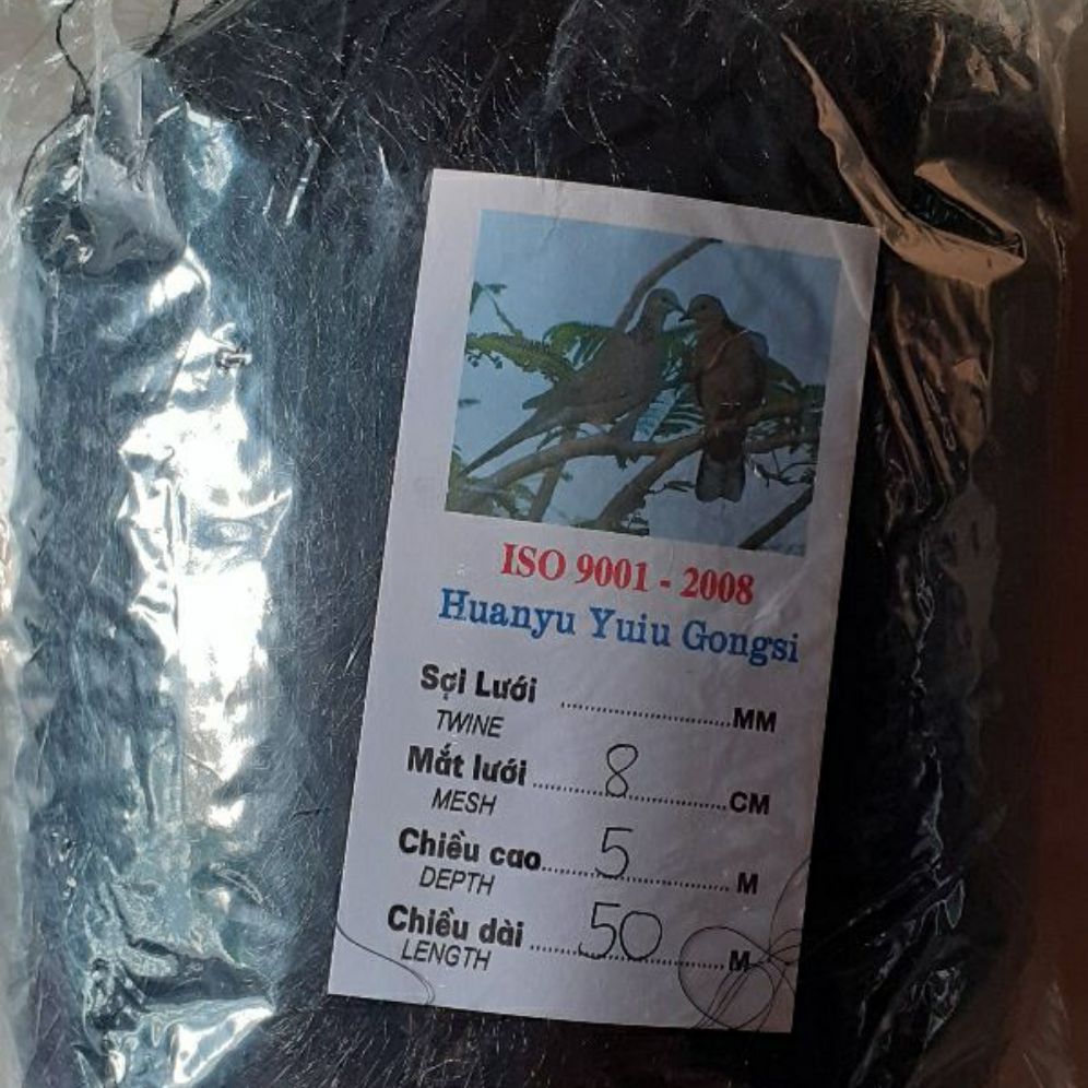 Lưới bẫy cò, cu, cuốc 50m cao 5m mắt 8cm