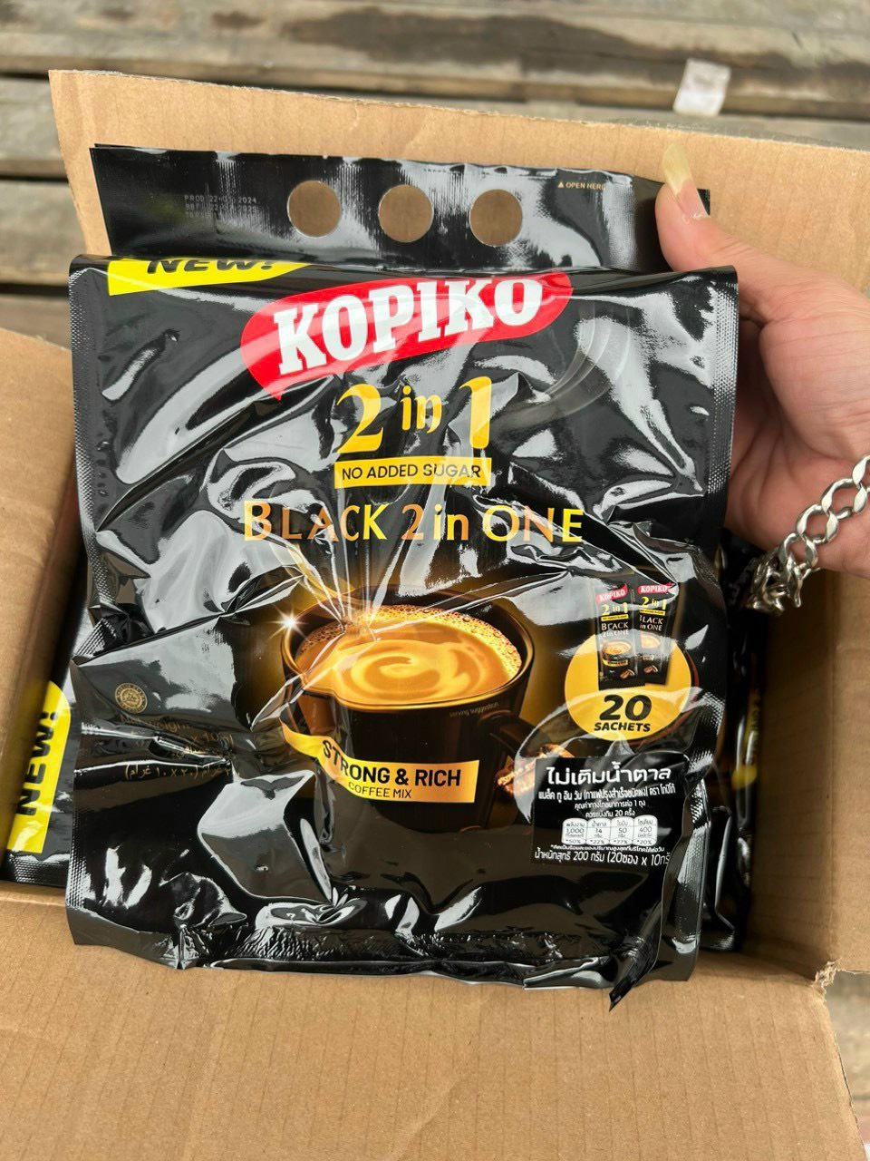 Cafe sữa Kopiko Thái Lan 72k/ bịch 20 gói