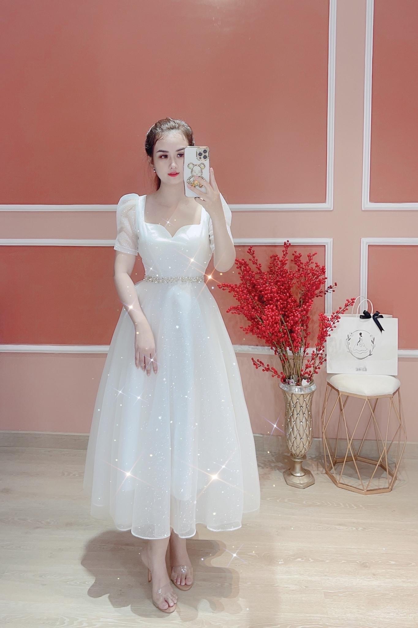 Đầm voan kiếng cao cấp xinh mẫu mới đẹp snag chảnh như hình ld0523