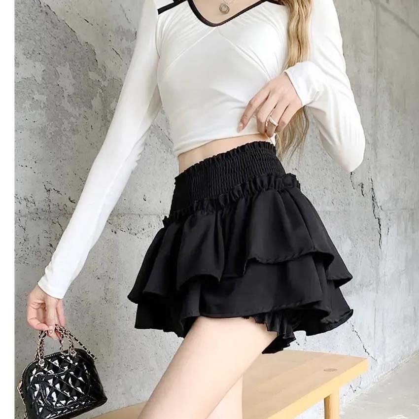 Chân Váy Xòe Xếp Ly Lưng Cao Thời Trang Công Sở