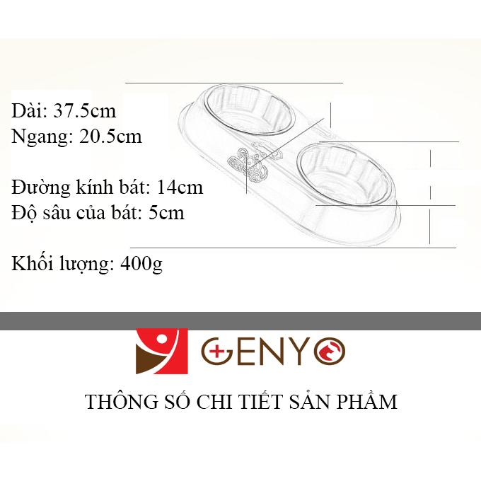 [HCM]Chén ăn đôi cho chó mèo - Bát ăn 002