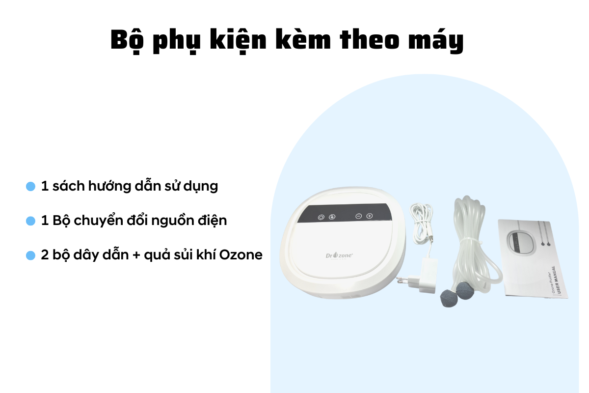 Máy khử độc thực phẩm máy sục ozone rửa thực phẩm Dr.Ozone [ Hàng chính hãng]