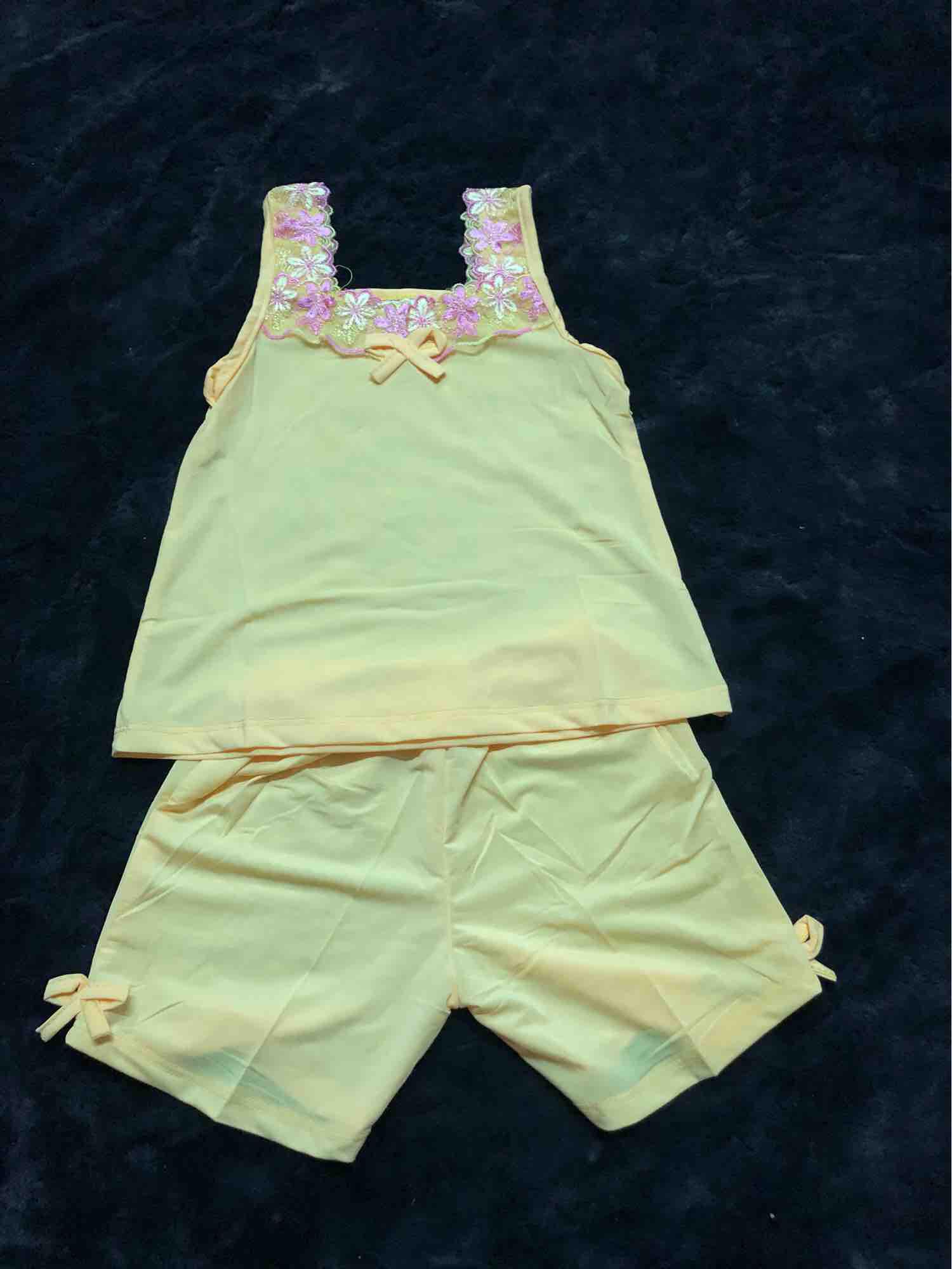 Combo 4 bộ thun lanh bé gái (size 8-12kg) ren bản