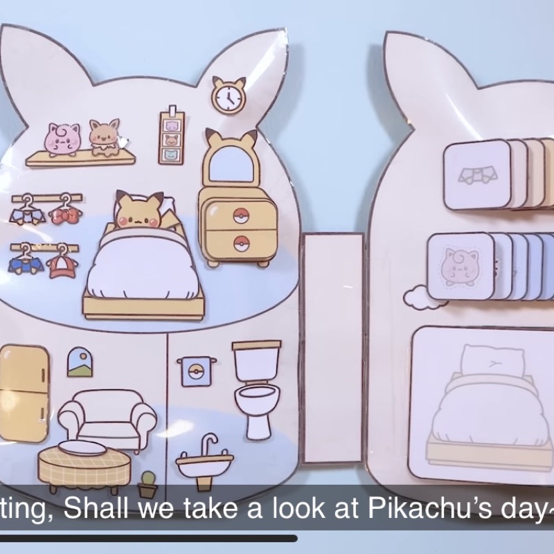 Squishy giấy nhà của Pikachu