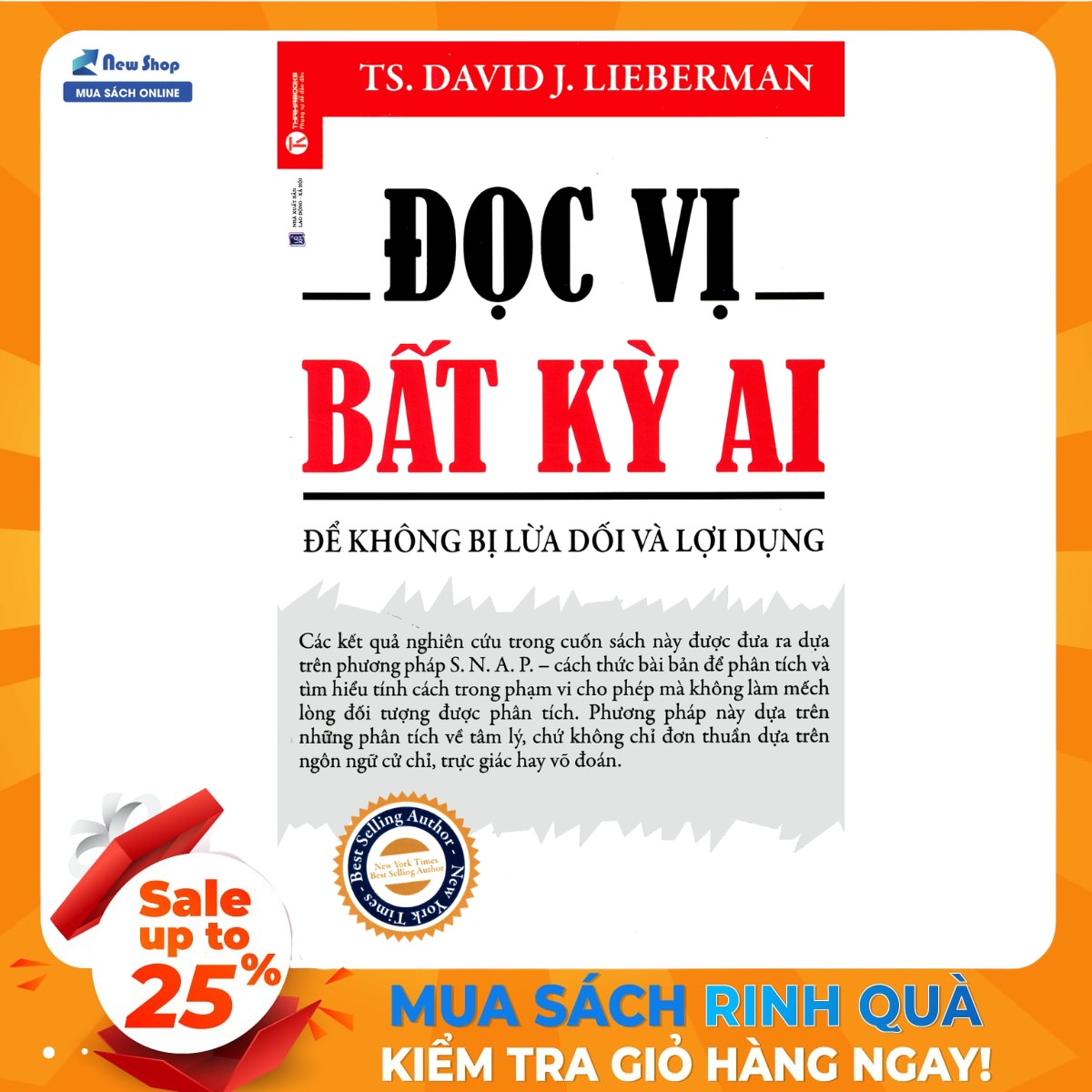 Sách - Đọc Vị Bất Kỳ Ai - Để Không Bị Lừa Dối Và Lợi Dụng (THA) - Newshop