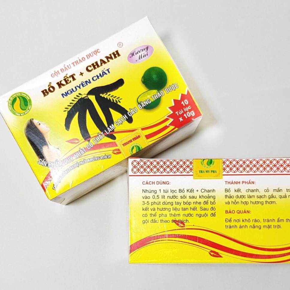 Combo 2 hộp Bồ kết chanh ( Hương xả)