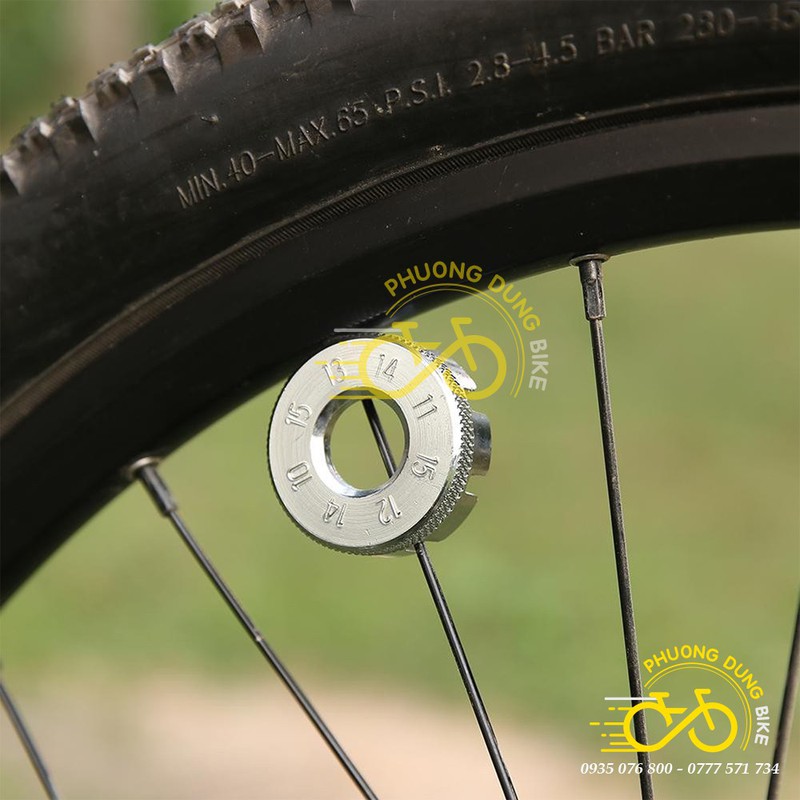 Dụng Cụ Cân Rút Căm Xe Đạp Màu Bạc – Chỉnh Căm, Cân Vành Chính Xác