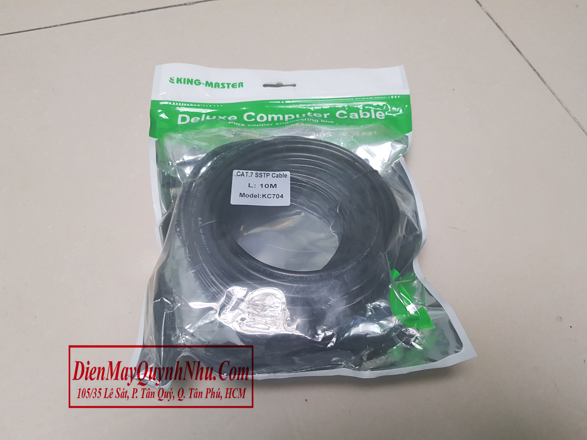 [HCM]CÁP LAN DÂY MẠNG INTERNET CAT7 SSTP KINGMASTER 10M