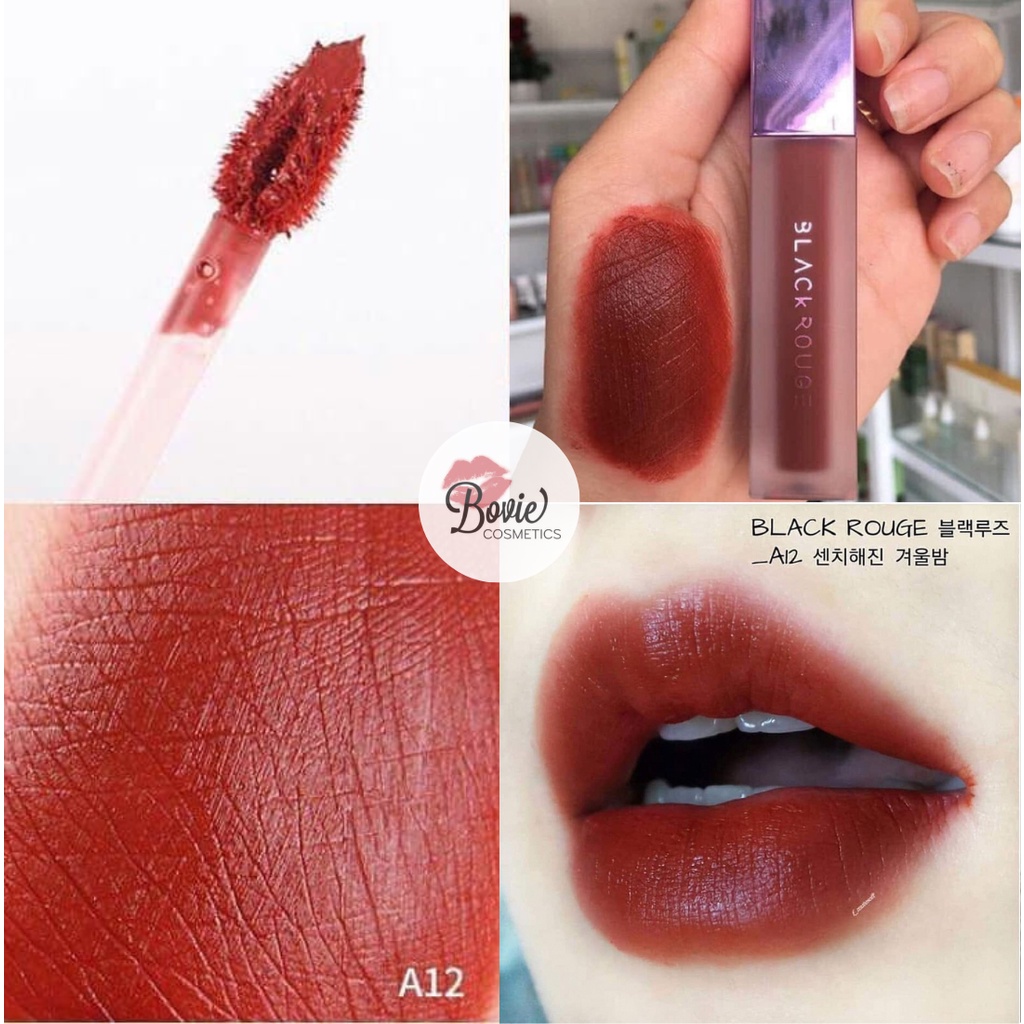 Son kem lì black rouge a12 nâu đỏ