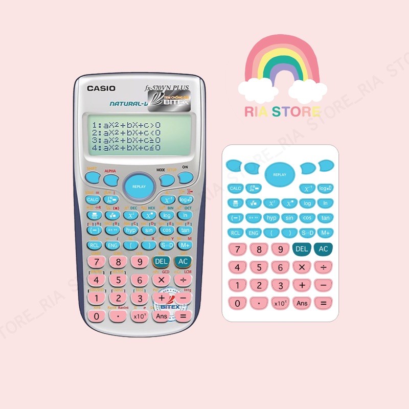 [HCM]Dán phím máy tính casio cầm tay