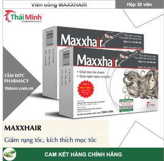 MAXXHAIR [Hộp 30 viên] - Viên uống mọc tóc nhanh, giảm rụng tóc [maxhair] thumbnail
