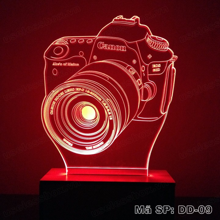 Đèn ngủ 3D hình máy ảnh Canon