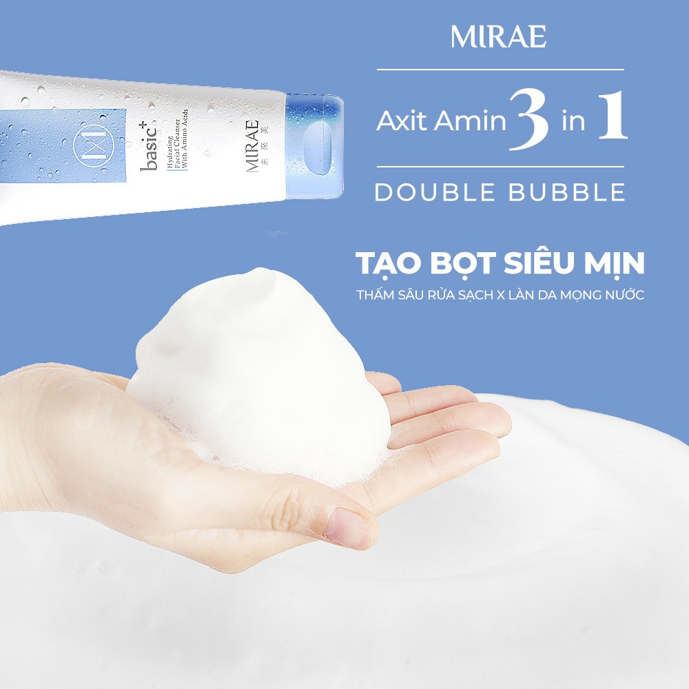 Sữa Rửa Mặt MIRAE làm sạch cấp ẩm hỗ trợ dưỡng da