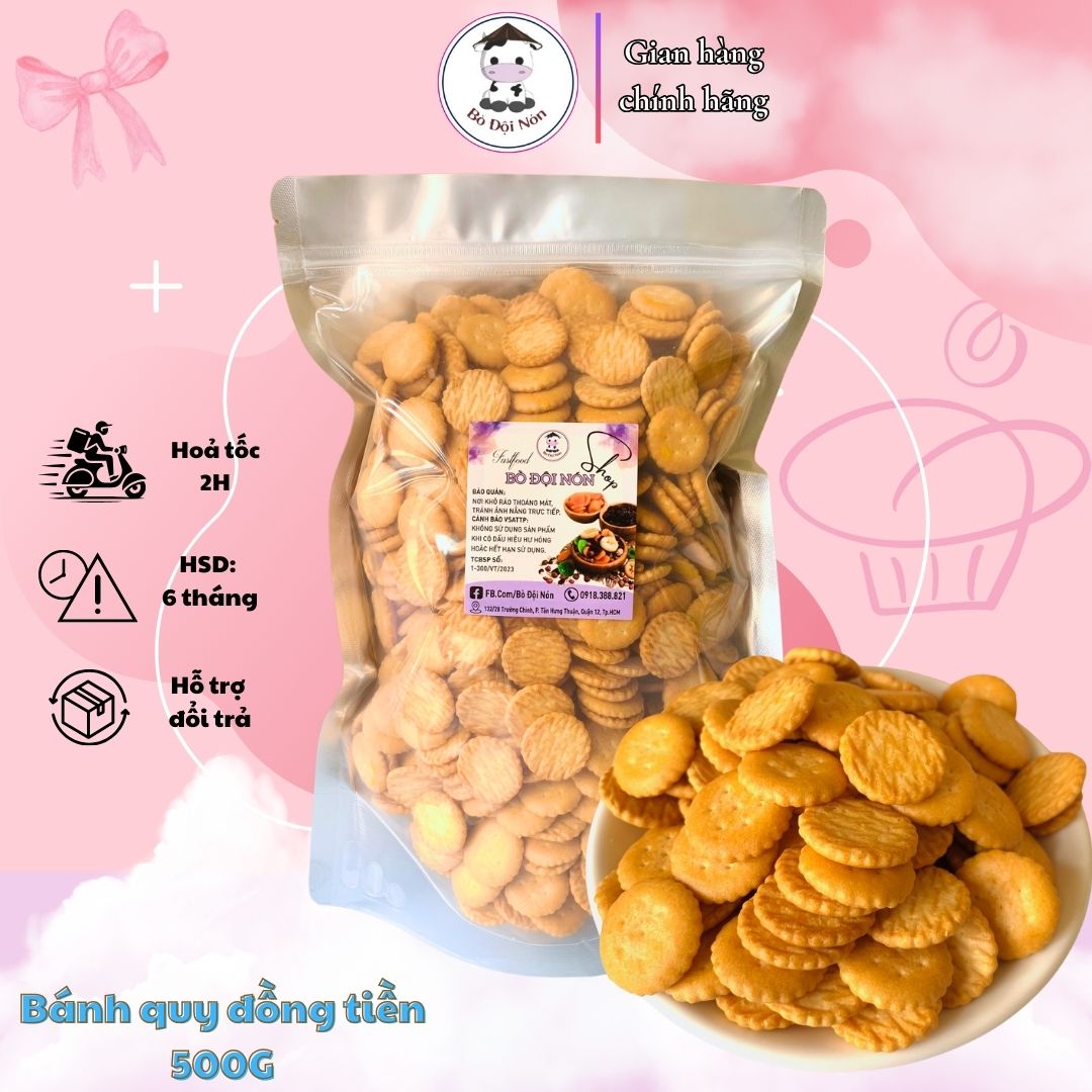 Bánh quy đồng tiền mặn bánh tuổi thơ
