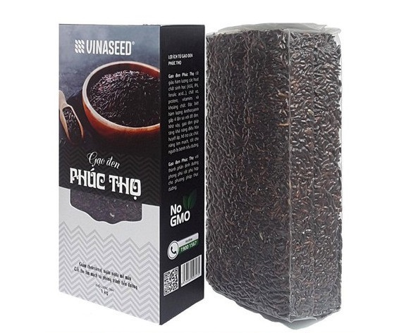 (Chính hãng) Gạo Lứt Đen Phúc Thọ - Vinaseed (1kg)