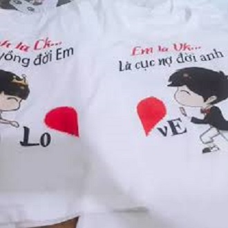 Áo thun đôi( 2 áo) anh là em là  ý nghĩa