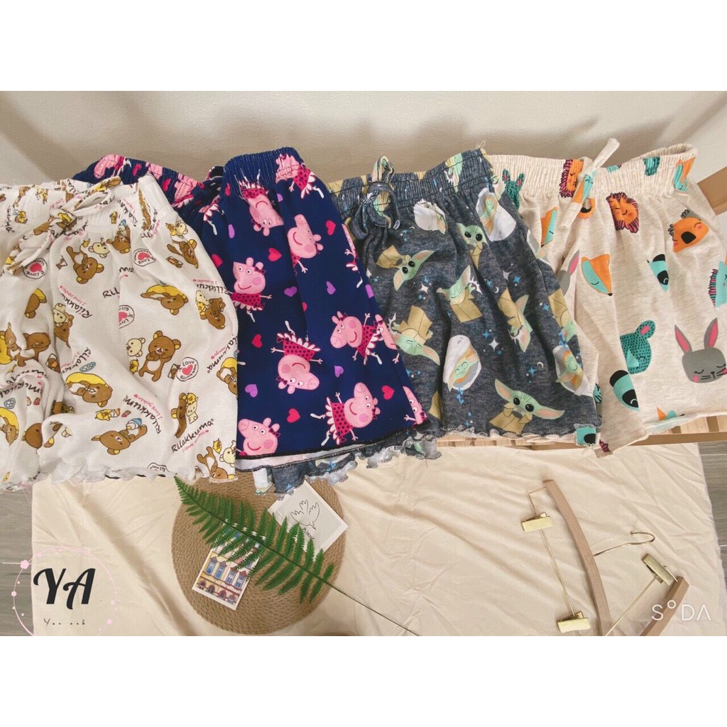 Quần đùi chất cotton Thái cute cho bạn Nữ