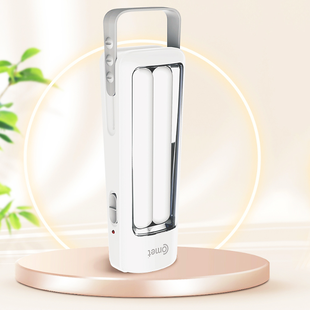 Đèn sạc tích điện Comet CRT456, thiết kế nhỏ gọn, hiện đại, độc đáo, vừa làm đèn pin vừa làm đèn bàn.