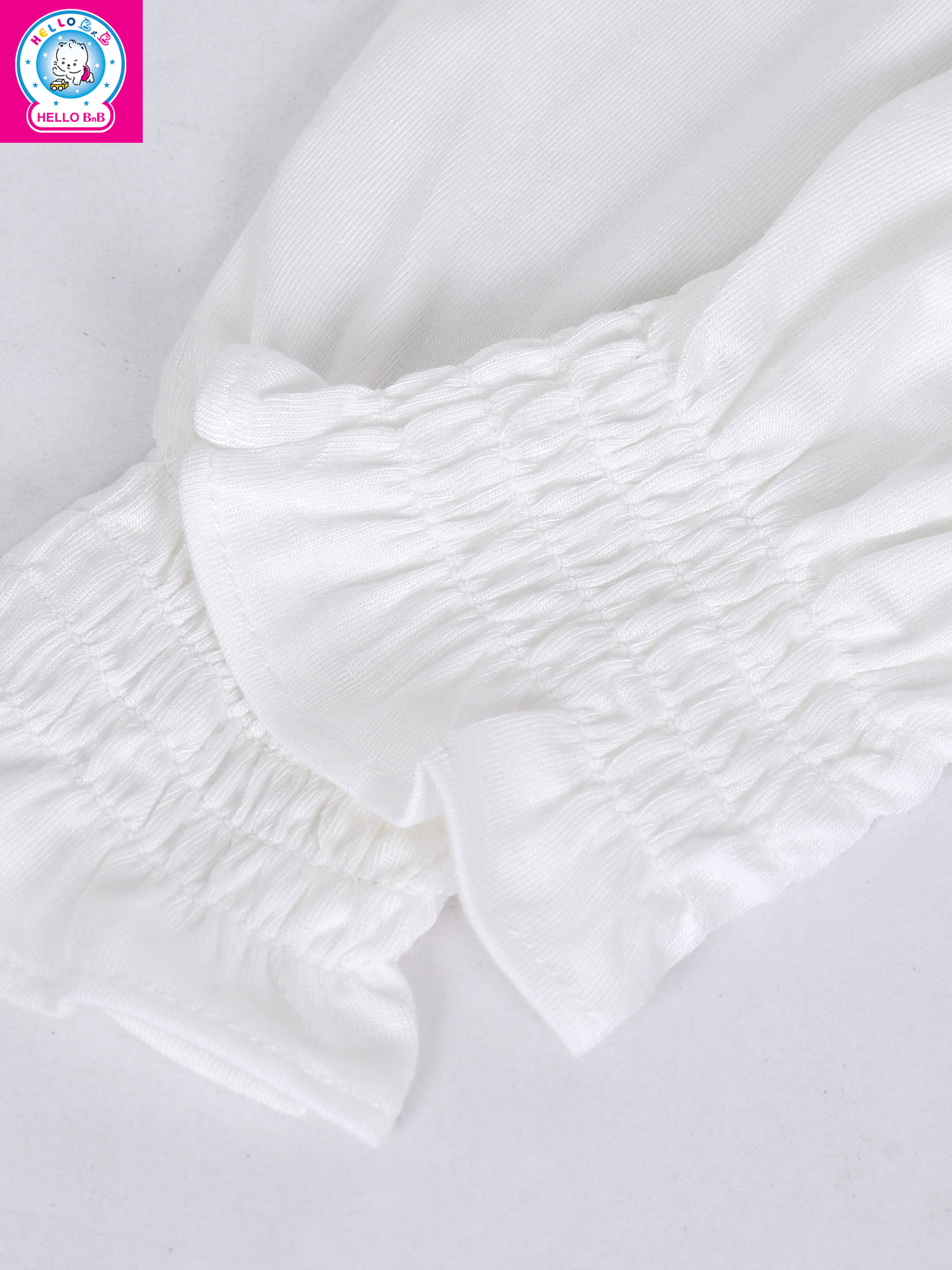 Quần dài dún bèo trắng Bamboo QL0073 - HELLO BnB