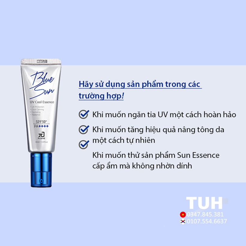 Kem chống nắng Blue sun UV cool essence (SPF50+/PA++++)