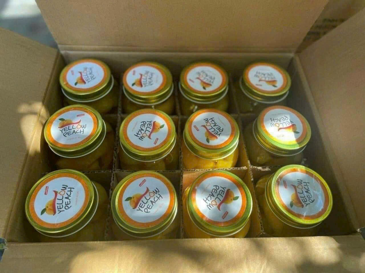 Đào Ngâm Yellow Peach Hàn Quốc Lọ 680g