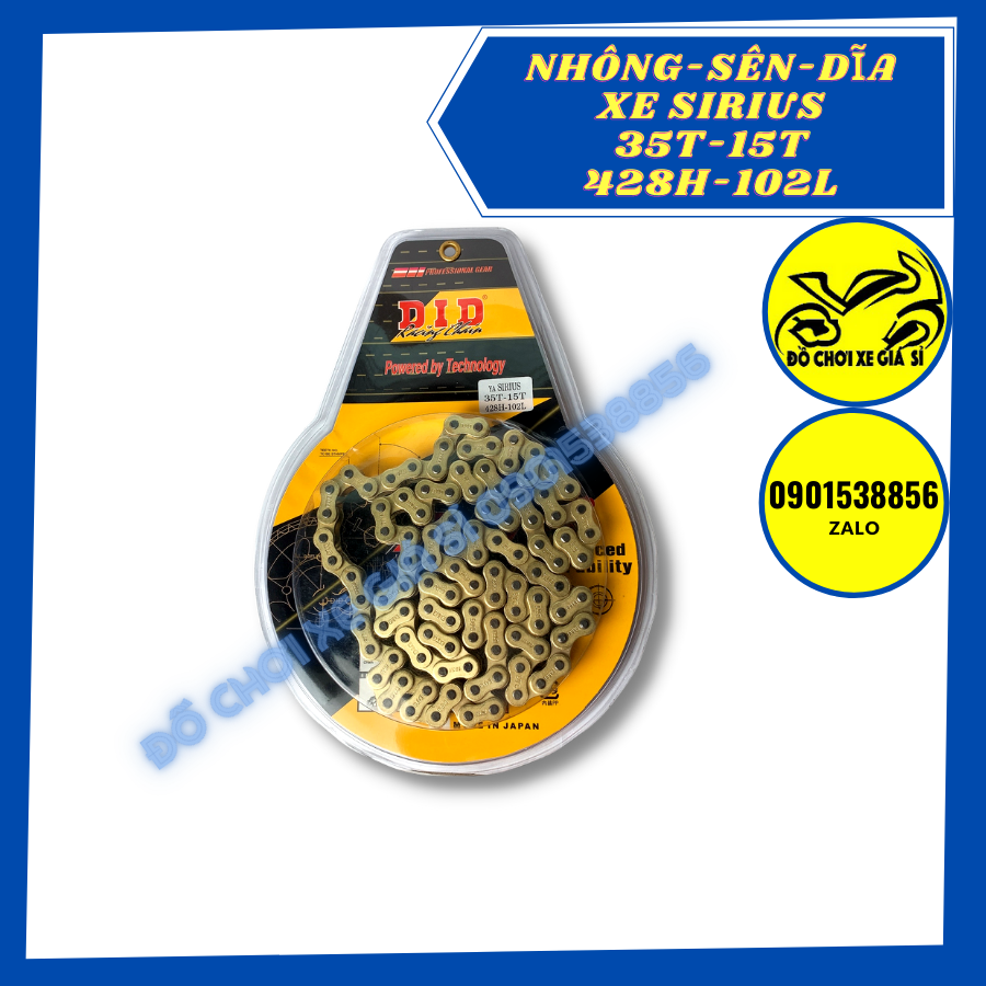 Combo Nhông - Sên - Dĩa DID cho Sirius