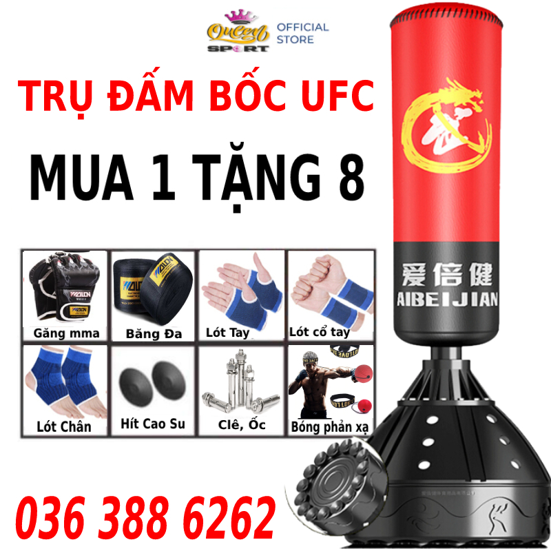 The cylindrical boxing boxing aibeijiansport®Gift boxing gloves flame Dragon + tape multi-Boxing + bulb reflector-device set training boxing, MMA, trainning