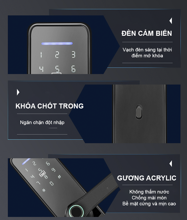 Khóa vân tay Smart Lockdoor Homesheel L1