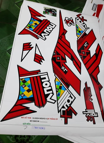 Tem rời nouvo 4 lx decal 3 lớp ko bay màu