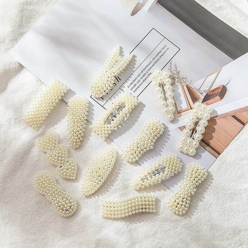 Kẹp tóc ngọc trai nhiều mẫu đáng yêu