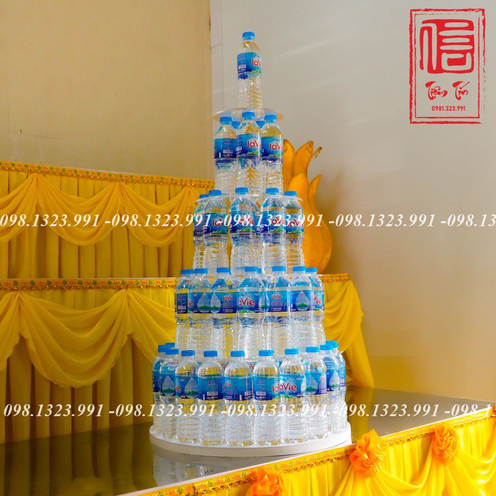 Bộ khay xếp tháp hình tròn mica 5mm